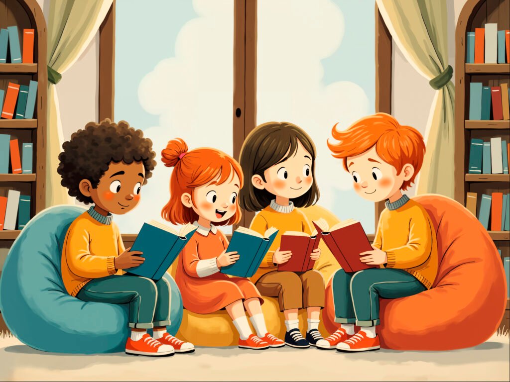kids-reading-books-together-cozy-library